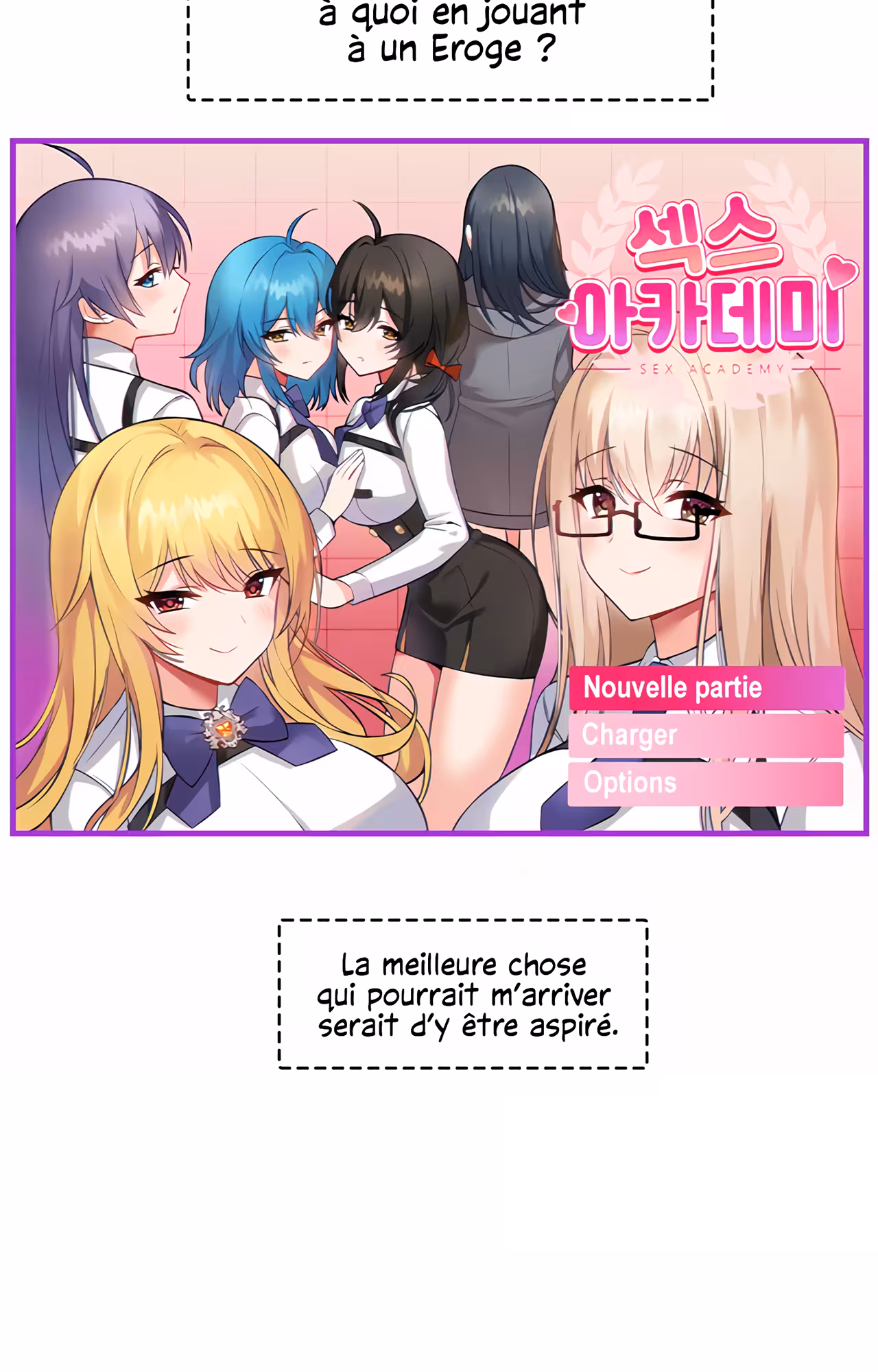 Trapped in the Academy’s Eroge Chapitre 1 page 3