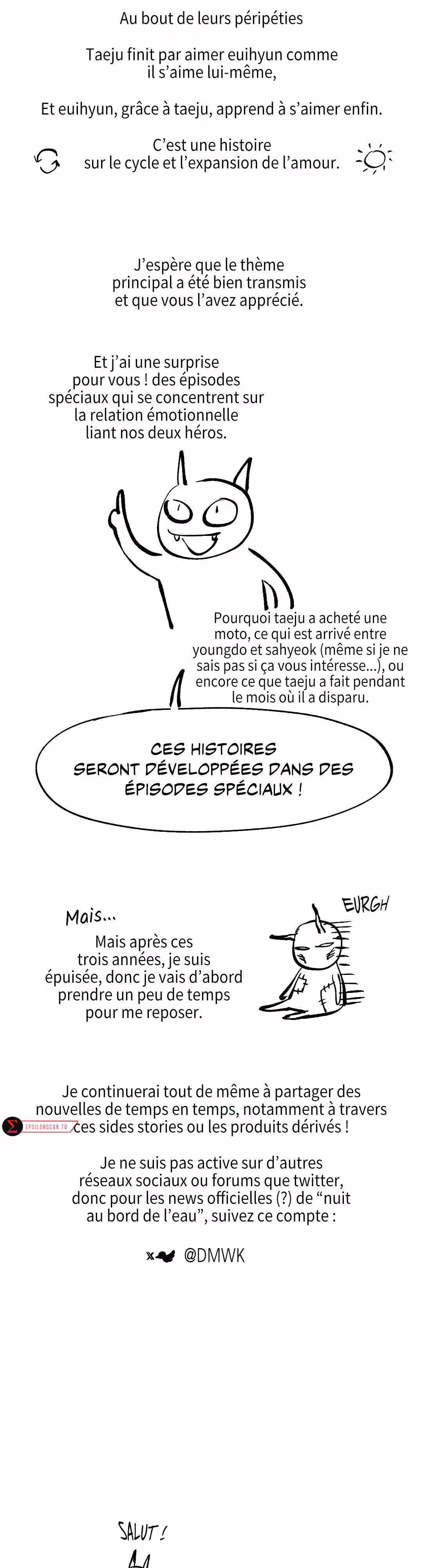 Nuit au bord de l’eau Chapitre 100.5 - Note de l'Auteur page 3